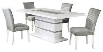 Global Furniture Hollywood Glam GRPD1903DT7PC Hollywood Glam Dining